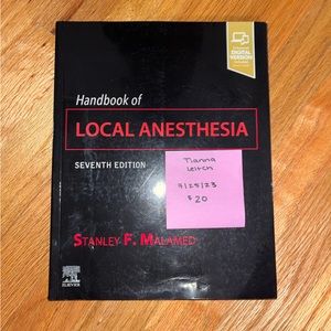 Handbook of local anesthesia